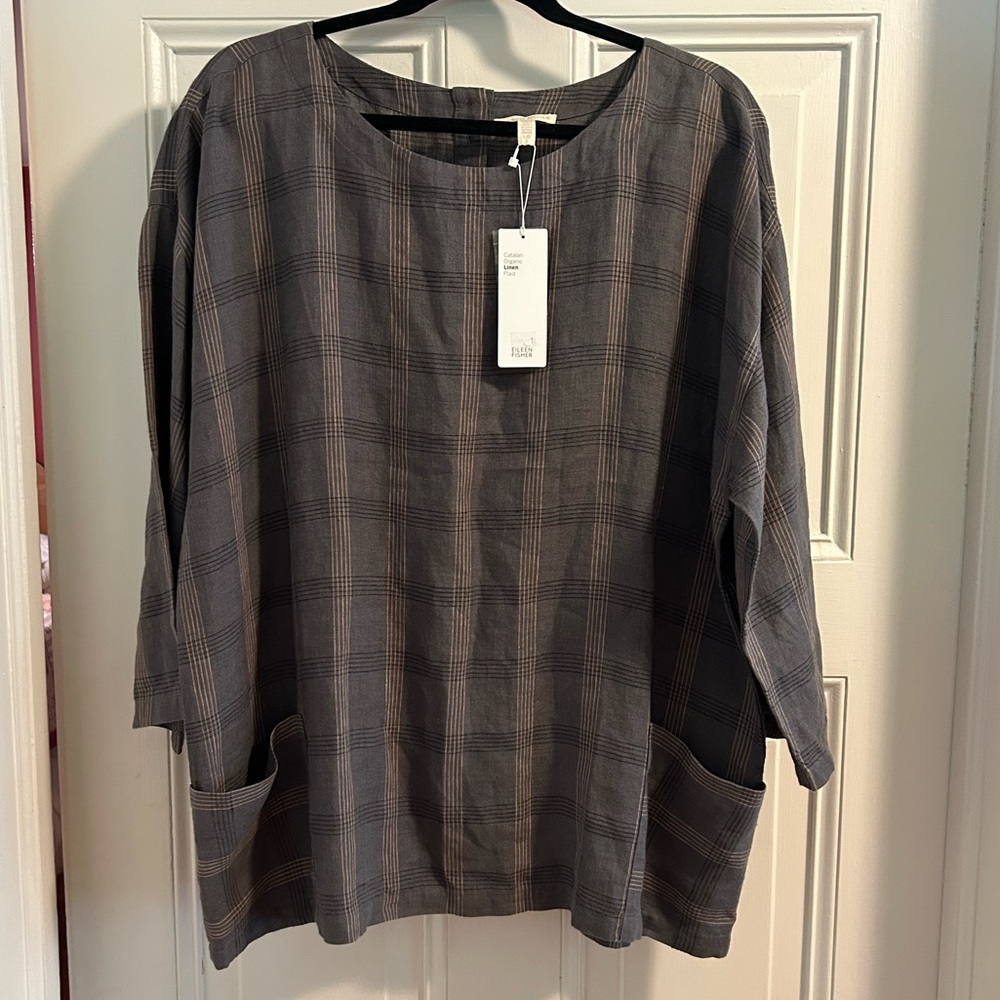 Oversized Eileen Fisher Organic Linen Tunic